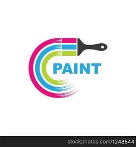 paint brush vector icon illustration design