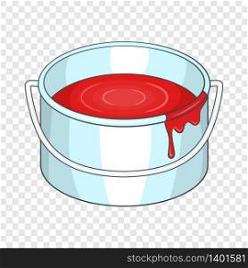 Paint bucket icon. Cartoon illustration of paint bucket vector icon for web design. Paint bucket icon, cartoon style