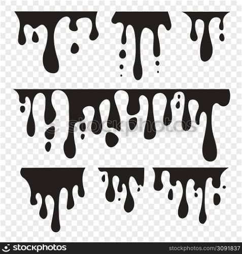 Paint dripping vector. Dripping liquid and Paint flows. Vector illustration.. Paint dripping vector. Dripping liquid and Paint flows.