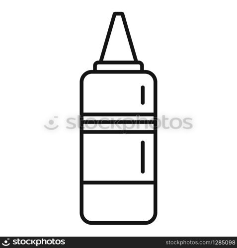 Paint hair bottle icon. Outline paint hair bottle vector icon for web design isolated on white background. Paint hair bottle icon, outline style