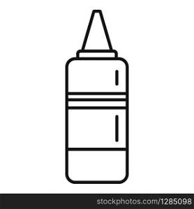 Paint hair bottle icon. Outline paint hair bottle vector icon for web design isolated on white background. Paint hair bottle icon, outline style