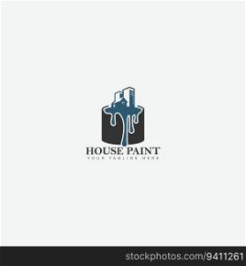 paint house logo vector