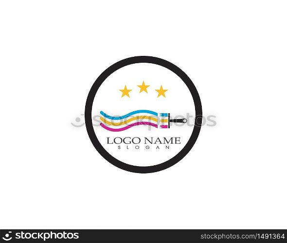 Paint icon business logo vector
