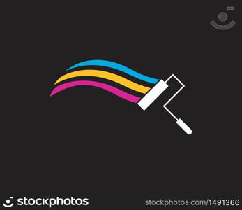 Paint icon business logo vector