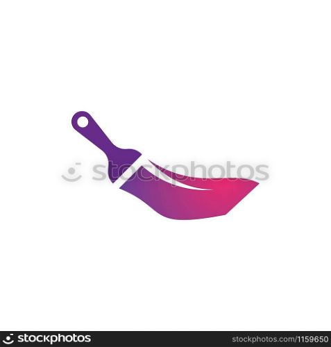 Paint logo business vector icon template