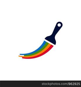 Paint logo business vector icon template