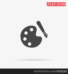 Paint Palette flat vector icon. Hand drawn style design illustrations.. Paint Palette flat vector icon