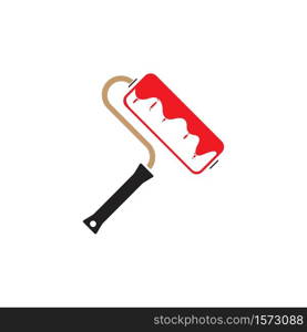 Paint roller icon vector illustration design template