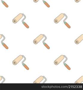 Paint roller pattern seamless background texture repeat wallpaper geometric vector. Paint roller pattern seamless vector