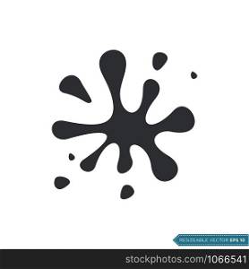 Paint Splash Icon Vector Template Illustration Design