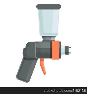 Paint sprayer icon cartoon vector. Spray gun. Air painter. Paint sprayer icon cartoon vector. Spray gun