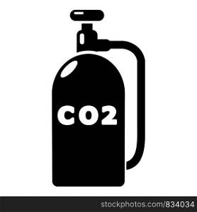 Paintball carbon dioxide canister icon. Simple illustration of paintball carbon dioxide canister vector icon for web design. Paintball carbon dioxide icon, simple style