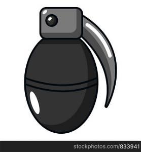 Paintball grenade icon. Cartoon illustration of paintball grenade vector icon for web. Paintball grenade icon, cartoon style