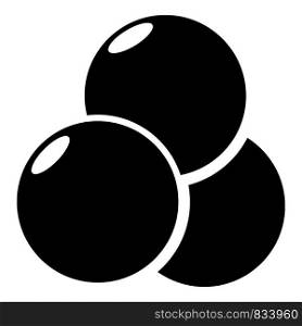 Paintball sport balls icon. Simple illustration of paintball balls vector icon for web design. Paintball sport balls icon, simple style