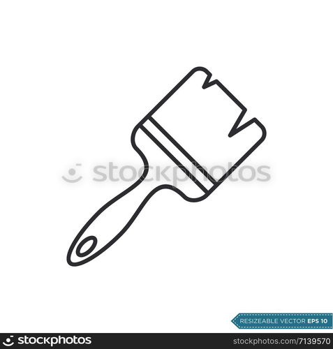 Paintbrush Icon Vector Design Template Illustration Design