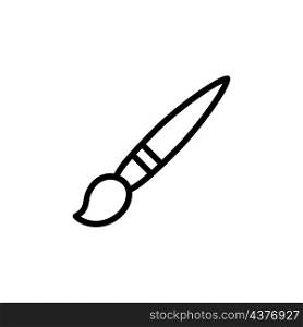 paintbrush icon vector line style