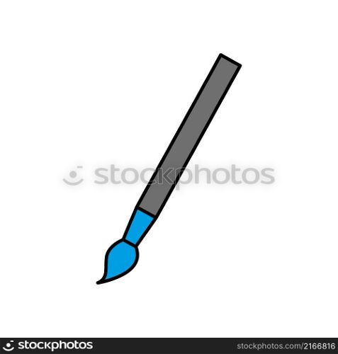 Paintbrush icon vector sign symbol on trendy design
