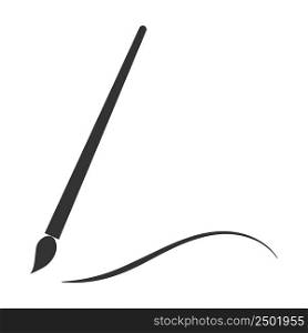 Painting brush icon. Painter tool illustration symbol. Sign hobby vector.
