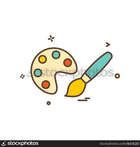 painting icon vector design