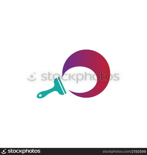 Painting logo and Real Estate, Property & Homes business logo design