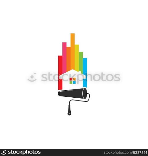 Painting Logo Template vector icon Illustration design 