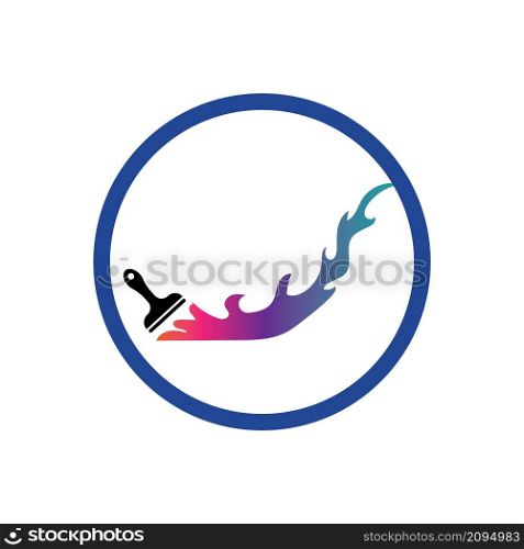 Painting logovector illustration design template