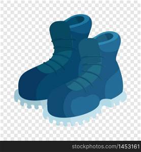 Pair of blue boots icon. Cartoon illustration of pair of boots vector icon for web. Pair of blue boots icon, cartoon style