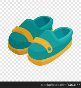 Pair of blue moccasins icon. Cartoon illustration of pair of moccasins vector icon for web. Pair of blue moccasins icon, cartoon style