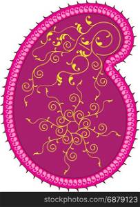 Paisley Design (Can Be Used For Textile, Batik Print) Vector Art