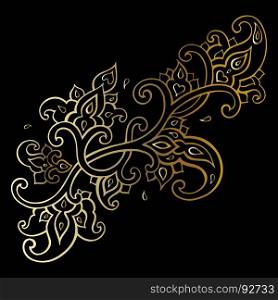Paisley Ethnic ornament.. Paisley Ethnic ornament. Elegant Hand Drawn pattern. Vector illustration