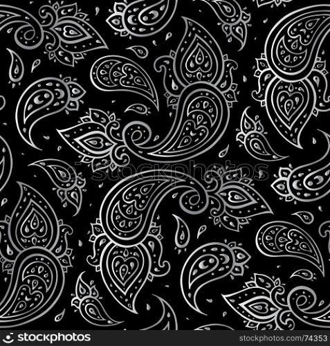 Paisley Ethnic ornament.. Paisley Ethnic ornament. Seamless Paisley background. Elegant Hand Drawn vector pattern.