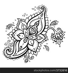 Paisley. Ethnic ornament. Vector illustration isolated.