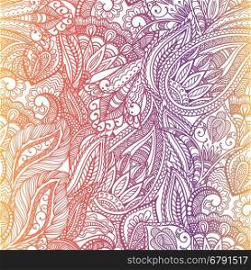 Paisley seamless fabric background pattern. Decorative vector illustration.. Paisley pattern