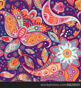 Paisley seamless pattern, floral background. Paisley seamless pattern