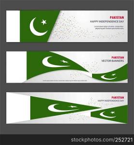 Pakistan independence day abstract background design banner and flyer, postcard, landscape, celebration vector illustration