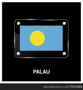 Palau flags design vector