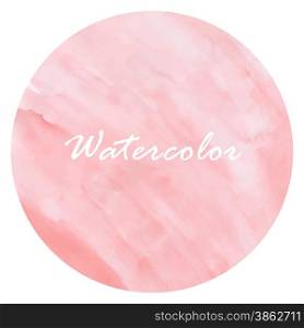Pale pink watercolor background design template. Illustration made in vector.