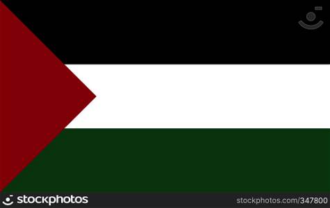 Palestine flag image for any design in simple style. Palestine flag image