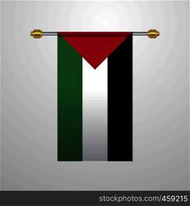 Palestine hanging Flag