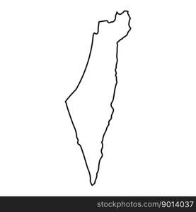 Palestine map icon vector illustration symbol design