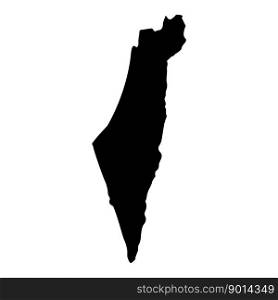 Palestine map icon vector illustration symbol design