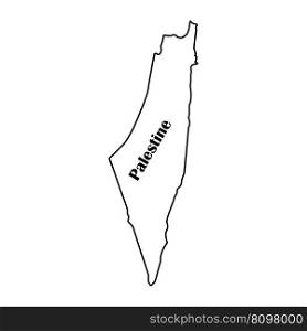 palestine map vector illustration symbol design