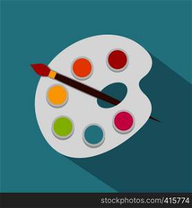 Palette icon. Flat illustration of palette vector icon for web. Palette icon, flat style