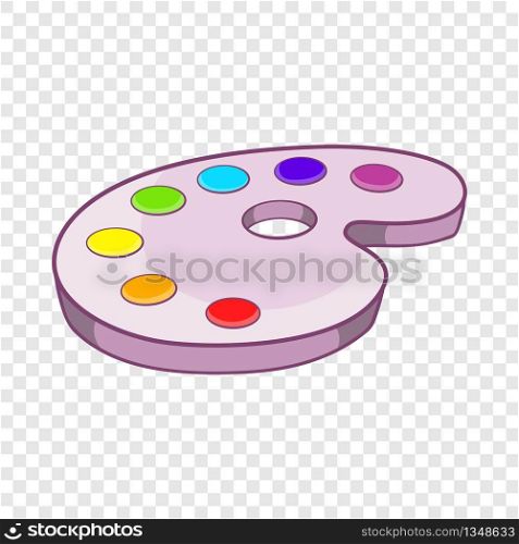 Palette of colors icon in cartoon style isolated on background for any web design . Palette of colors icon, cartoon style