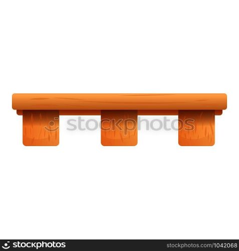 Pallet icon. Cartoon of pallet vector icon for web design isolated on white background. Pallet icon, cartoon style