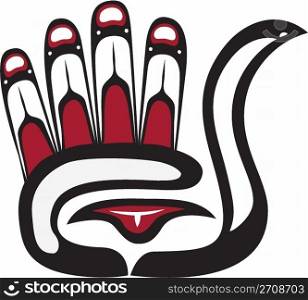 palm - First Nation art stylization