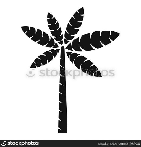 Palm foliage icon simple vector. Summer tree. Exotic forest. Palm foliage icon simple vector. Summer tree
