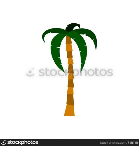 Palm icon in flat style isolated on white background. Palm icon, flat style