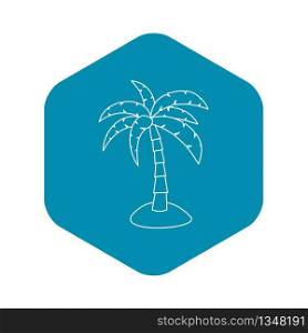 Palm icon. Outline illustration of palm vector icon for web. Palm icon, outline style