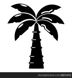 Palm icon. Simple illustration of palm vector icon for web. Palm icon, simple black style